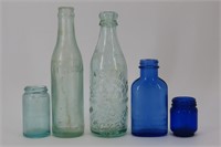 Blue Glass Jars & Bottles