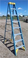 Werner 8' Fiberglass Step Ladder - Blue