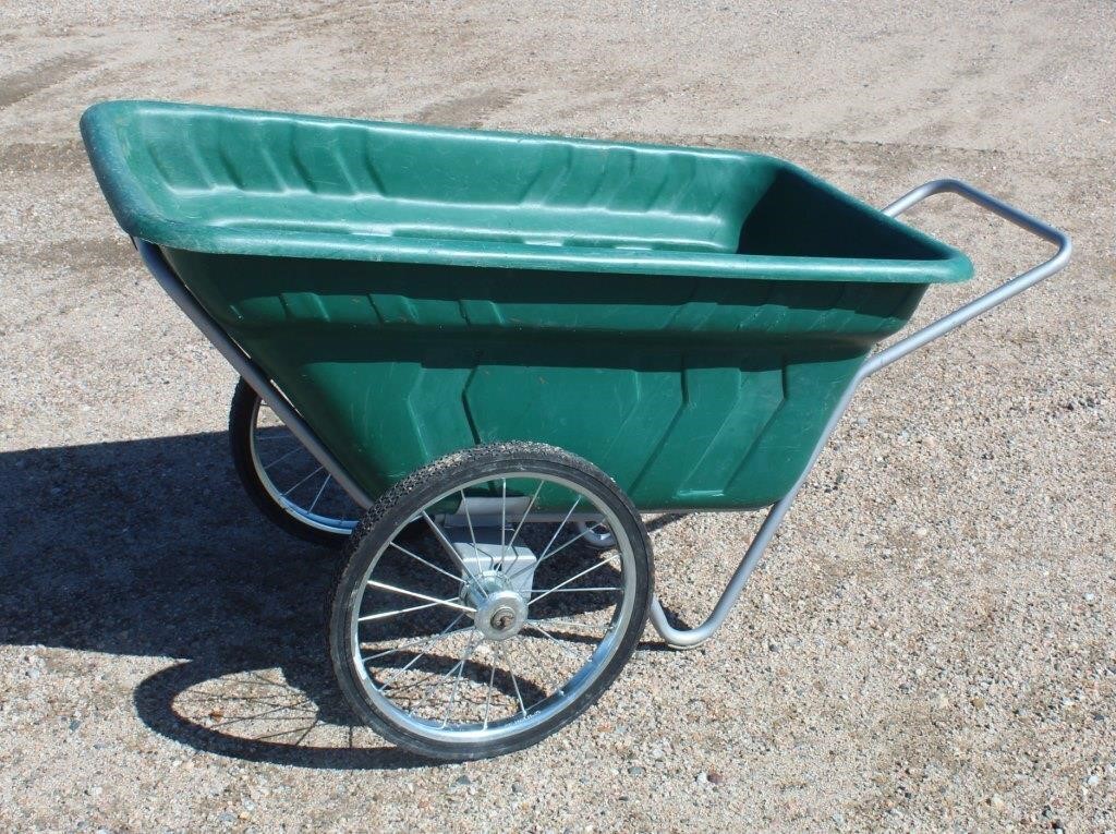 2-Wheel Manure Cart - Large Capacity