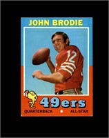 1971 Topps #100 John Brodie EX to EX-MT+
