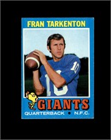 1971 Topps #120 Fran Tarkenton EX to EX-MT+