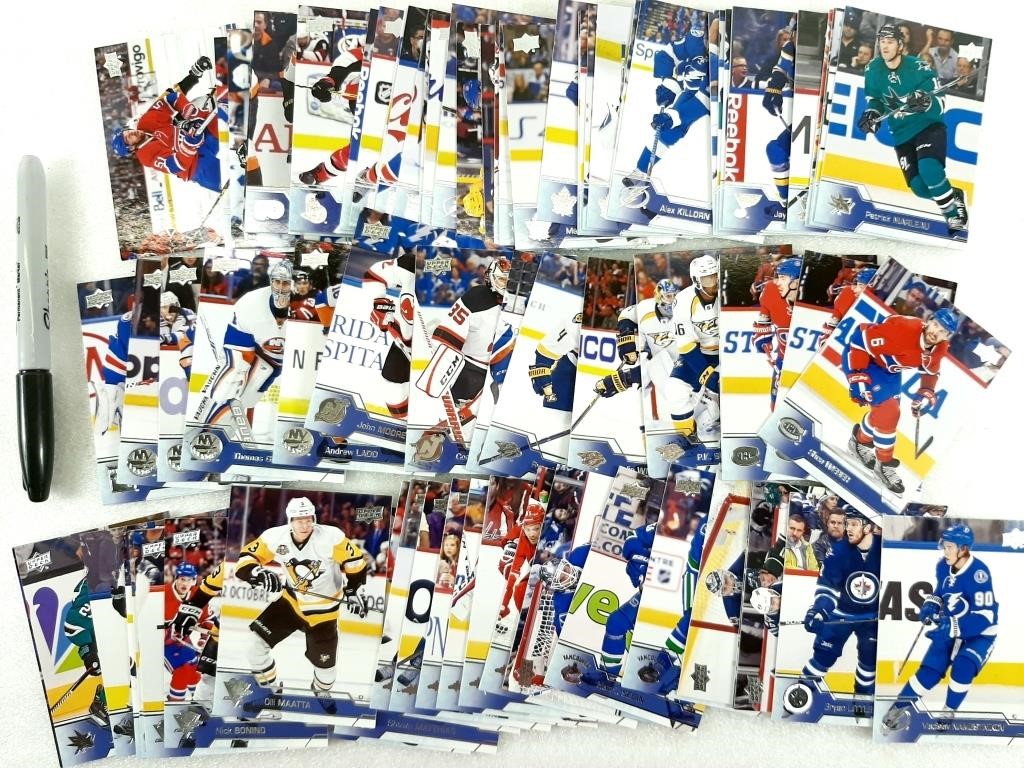 Collection de cartes de hockey