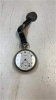 Standard USA pocket watch with leather strap/fobb