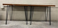 Pair of Hairpin Leg End Tables