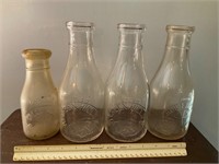 4– green hills dairy bottles