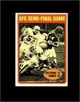 1972 Topps #133 AFC Semi-Finals EX to EX-MT+