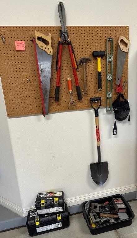 L - MIXED LOT OF HAND TOOLS & TOOL BOXES (G3)