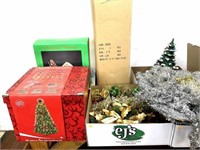 Christmas Tree Decor Kit, Garland, Ceramic Tree