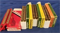 3 Full Boxes of 22-250 Ammunition and 1 Box Brass
