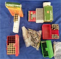 Box of Assorted Brass and Ammo