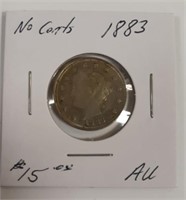 1883 V Nickel No "Cents"