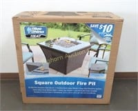 Blue Rhino Square Outdoor Fire Pit, Unassembled