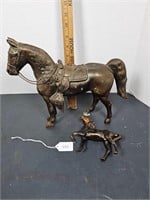 Horse Decor Solid Brass Horse Has A broken Leg