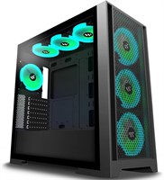 NEW $130 PC Case Pre-Install 7 PWM ARGB Cases Fans