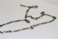 A Sterling Figaro Necklace
