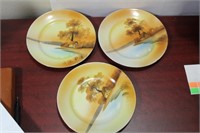 Lot of 3 Noritake Scenic Plates