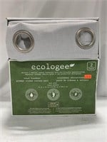 ECOLOGEE LIGHT GREY CURTAINS (90X52IN EACH) 2