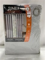 SUNBLK TOTAL BLACKOUT GREY CURTAINS (90X52IN) 2