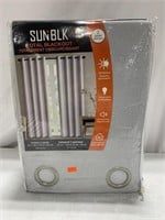 SUNBLK TOTAL BLACKOUT GREY CURTAINS(90X52IN) 2