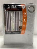SUNBLK TOTAL BLACKOUT GREY CURTAINS(90X52IN) 2