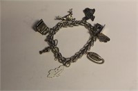 A Sterling Charm Bracelet