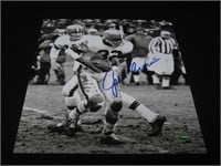 BROWNS JIM BROWN SIGNED 8X10 PHOTO COA