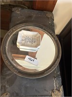 Mirror and soap dish