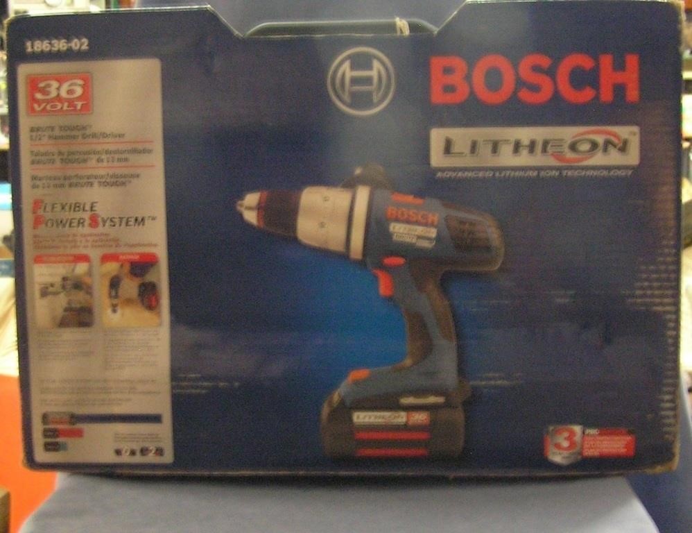 Bosch litheon 36 volt half inch hammer drill drive