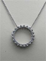 Tiffany & Co Platinum Diamond Necklace Tl Wt 4.4g