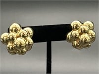 18K Gold Earrings - Italy Total Wt. 19.3g