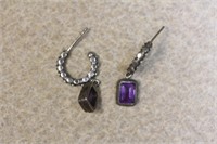 Sterling and Gemstone Earrings