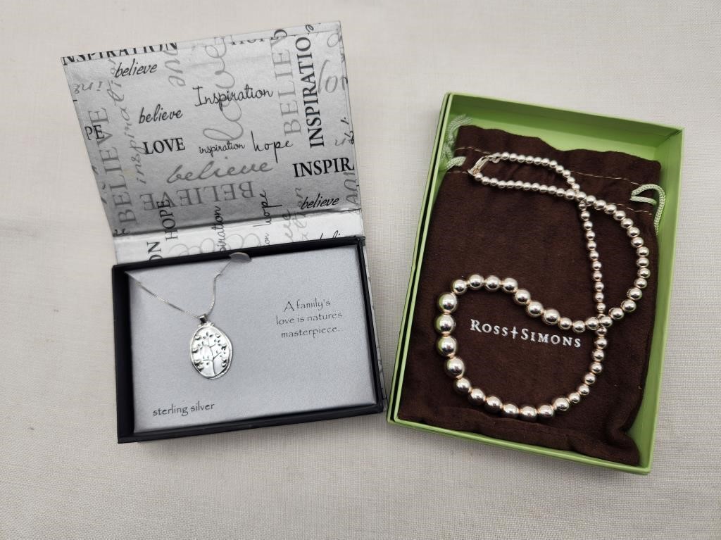 Sterling Silver Necklaces w/ Boxes