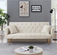 Modern Velvet Sofa Bed Futon