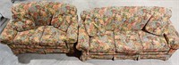 (2) Matching Floral Upholstered Sofas