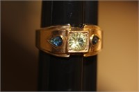 10Kt Gold Filled Men's Gemstone Ring