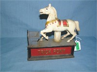 Trick Pony cast iron mechanical bank circa 1950s