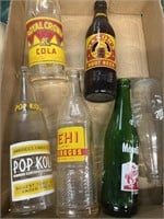 Collectible soda bottle lot