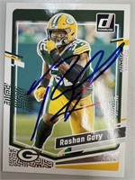 Packers Rashan Gary Signed Card with COA