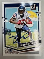 Cowboys Brandin Cooks Signed Card with COA