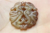 Carnelian Jade Carved Pendant