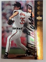 Orioles Mike Mussina Signed Card with COA