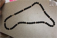 Onyx and Gold Necklace
