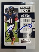 Bears Darnell Mooney Signed Card with COA
