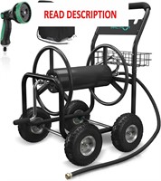 4-Wheel Garden Hose Cart  Holds 250ft 5/8 Hose