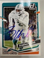 Dolphins Bradley Chubb Signed Card with COA