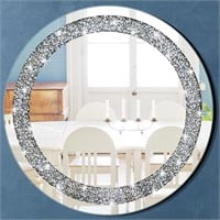 QMDECOR Diamond Silver Mirror 31x31 inch