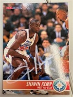 Sonics Shawn Kemp Signed Card with COA