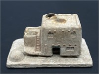 Southwestern Pottery Adobe House Incense Burner