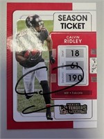 Falcons Calvin Ridley Signed Card with COA