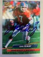 Broncos John Elway Signed Card with COA